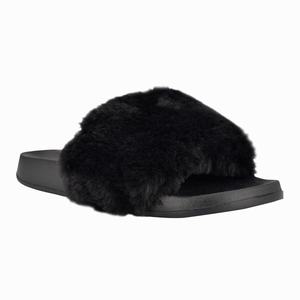 Nine West Stayhome Cozy Flat Slippers Zwart Nederland | OVF-390467